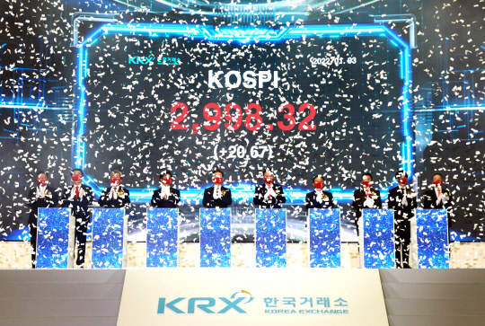 2022년 증권 파생상품시장 개장식. 한국거래소 제공